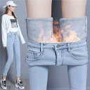 暖パン デニムジーパン デニムパンツ レディース 裏ボア 厚手 暖かいパンツ ボトムス パンツ ズボン 防寒 暖パン カジュアル 30代 40代 50代 バレンタイン 2023 プレゼント