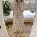 パジャマ ルームウェア レディース 上下セット ワンピース 花柄 長袖 トップス ロングパンツ 部屋着 春秋冬 可愛い パジャマ バレンタイン 2023 プレゼント