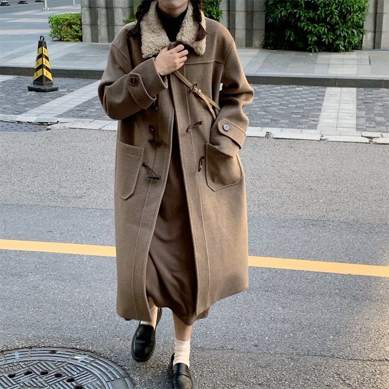 ダッフルコート レディース ロング 冬 アウター 裏地 キルティング ステンカラー ロングコート ロング丈 ボア 韓国 ファッション 秋冬 おしゃれ 大人可愛い バレンタイン 2023 プレゼントのサムネイル