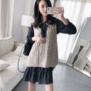 ニットベスト レディース プルオーバー ベスト Uネック ゆったり 女性用 ニット トップス ノースリーブ チョッキ 春秋物 ジレ- バレンタイン 2023 プ...