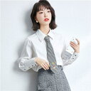 ブラウス シャツ レディース シャツブラウス ボタンダウン シャツブラウス 女性 ブラウス 白シャツ 前開き 立ち襟 配色切替え 春夏 バレンタイン 2023 プレゼント