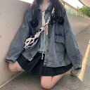 デニムジャケット レディース Gジャン ゆったり ジャケット 春 デニム アウター 秋 オーバーサイズ スプリングジャケット 春ジャケット プレゼント