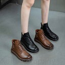 レデイース 秋冬 シューズ 靴 ブーツ ショートブーツ ショート 裏ボア 裏起毛 暖かい ぺったんこ フラット サイドジップ 編み上げ レースアップ ラウンドトゥ ブラック ブラウン 着脱便利 履きやすい かわいい おしゃれ カジュアル