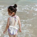 2023 New Arrival 子供水着 80~140cm マーメイド ワンピース水着 リボンレース 人魚姫 にんぎょひめ キャップ付き 子ども ジュニア ラッシュガード 水着 キッ
