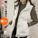中綿ベスト レディース ベスト 中綿 ダウン風 アウター 秋新作 冬新作 秋冬 冬服 暖かい ジャケット 防寒着a