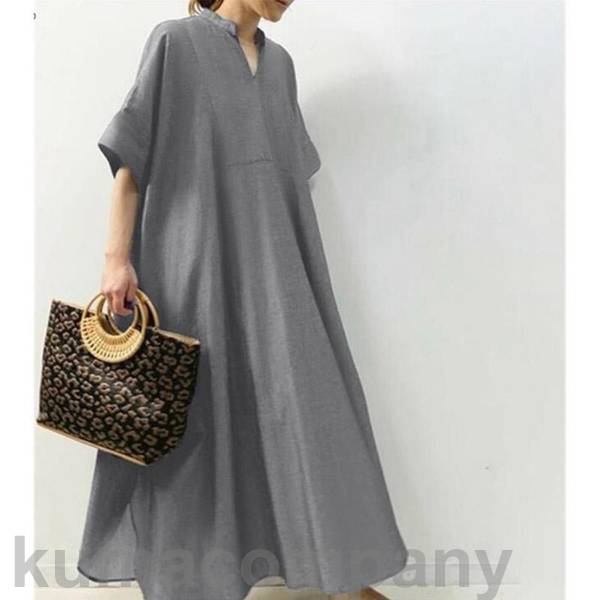 ワンピース 秋 レディース マキシワンピース ロングワンピース 大きいサイズ ワンピ 無地 ワンピース 春 30代 40代 50代 おしゃれ