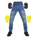 新品防具4点セット ジーンズ サイクルパンツ バイクパンツ ライダーパンツ