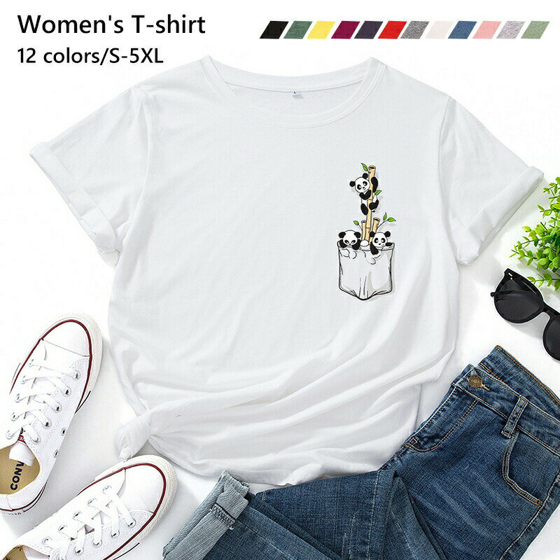 樂天商城 - ウェア Tシャツ レディース ズンバ ゆったりビッグシルエット tシャツ Uネック 大きいサイズ ファッション ビック 女性 12色展開 四季兼用 普段着