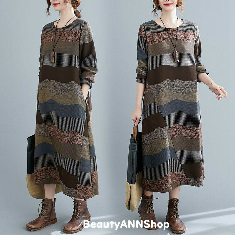 ワンピース 秋 冬 切り替えワンピース パーカー プルオーバー ロング 長袖 トップス 秋冬 ワンピース レディース 着痩せ 体型カバー コットン スウェッ 大人シンプルき ゆったり 同窓会 発表会 ロング丈 春 秋 母の日