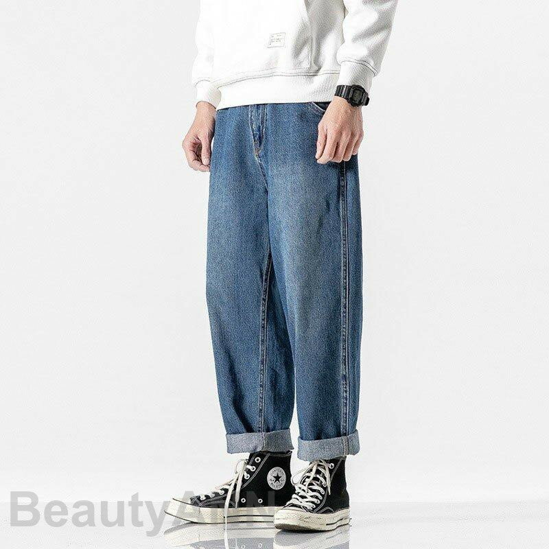 ジーンズ メンズ ボトムス デニムパンツ カジュアル デニムジーンズ 九分ズボン ストレートパンツ ジーパン 大きいサイズ ゆったり メンズファッション 彼氏 父 プレゼント 父の日 ギフト