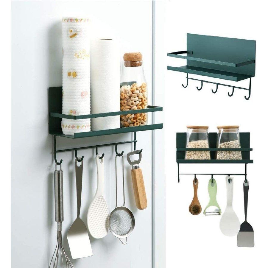 調味料ラック 調味料 キャニスター 収納ラック マグネット フック クリップ スパイスラック サイドラッ..