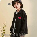 新生活 ジャケット 子供服 長袖 キッズジャケット ブラック コート ジージャン ボタン Gジャン 韓国子ども服 男の子 ウィンドブレーカー トップス ジュニア 春 秋 冬 トップス 上着 羽織り 春 秋 こどもの日 120 130