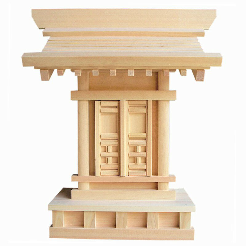 国産高級神棚 一社唐戸・小 No176 木曽ひのき製/神具 神棚 日本製 通販 販売 神棚 セット 神棚 お札