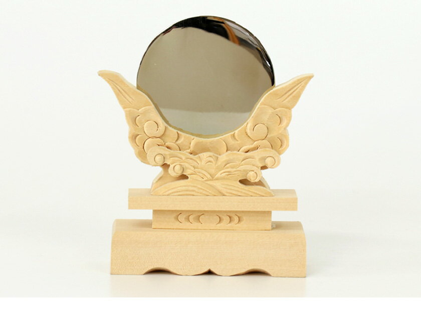 神鏡 1.5寸 /上等神鏡 神棚 神具 御供 祭壇 鏡 メール便可 3