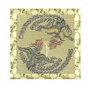 夏用座布団 天然い草使用 「遊び鳳凰 リバーシブル」 No.16/座布団 仏間用座布団 仏前座布団 お寺様用座布団 寺院用座布団 法事 お坊さん お寺さん 住職