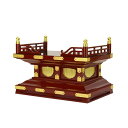 【寺院用仏具】職人こだわりの仏具 小型須弥壇 2尺 朱塗り 【勾欄付き】【高級金具付き】 【サイズ・色オーダー可能】 仏像 厨子 販売 通販
