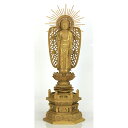 仏像 【白壇製】 金泥 六角台座 阿弥陀如来 5寸(高さ:360mm) 木彫 仏像販売 通販 高さカテゴリ:350mm〜399mm