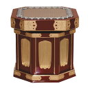 回転式椅子 朱塗面金箔押 金具付 (1453-1000)