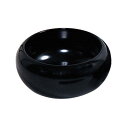持鉢 木製漆塗・黒 5寸 日本製 (5000-0501)