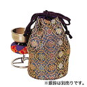 銀鈴用金襴袋 日本製 (3761-0100)