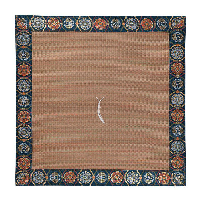 夏用座布団 天然い草使用 「新錦・錦5 紺色」 No.41/座布団 仏間用座布団 仏前座布団 お寺様用座布団 ..