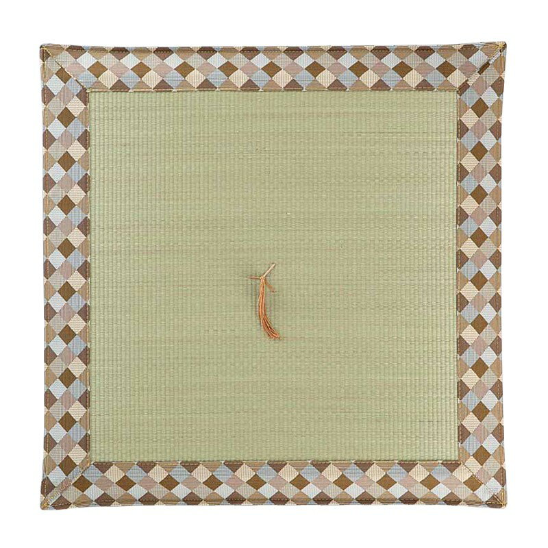 夏用座布団 モダン天然い草座布団 「新帯B」 No.62/座布団 仏間用座布団 仏前座布団 お寺様用座布団 寺院用座布団 法事 お坊さん お寺さん 住職