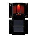 仏壇 モダン仏壇 「リリアーヌ」 ブラック 15×40号 (v13-134-2)/家具調仏壇 モダン仏壇 床置き仏壇台付き リビング 仏壇 上下セット モダン ...