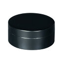 ワンタッチ式塗香合 2.7寸 切立 黒塗 日本製(5541-0010)