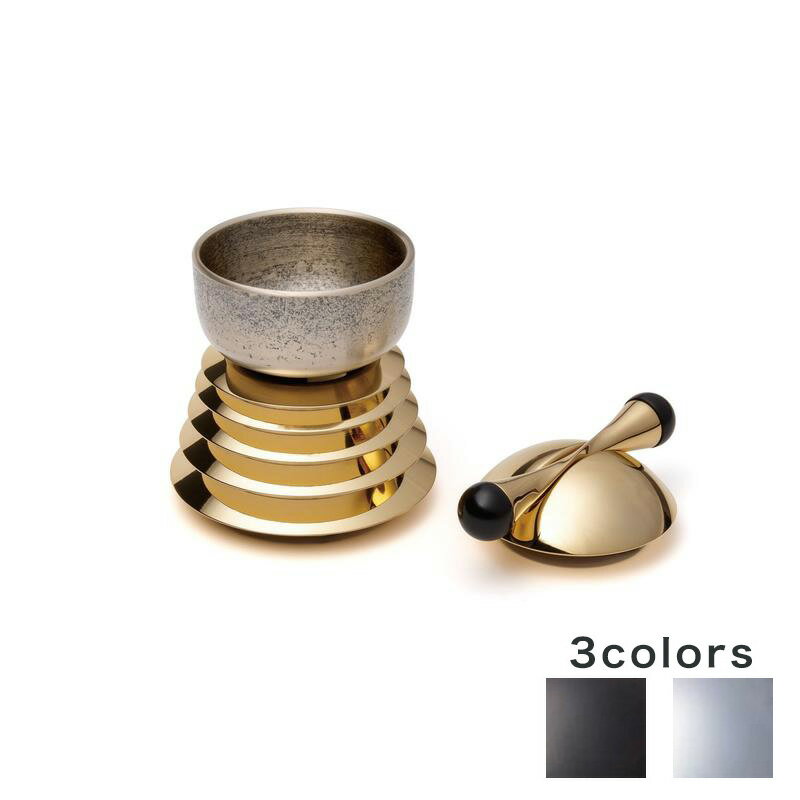 モダン おりん「五重型りんセット」 1.8寸4点セット(りん+りん棒+りん台+りん棒台) 砂張 おしゃれ 仏具 リン お輪