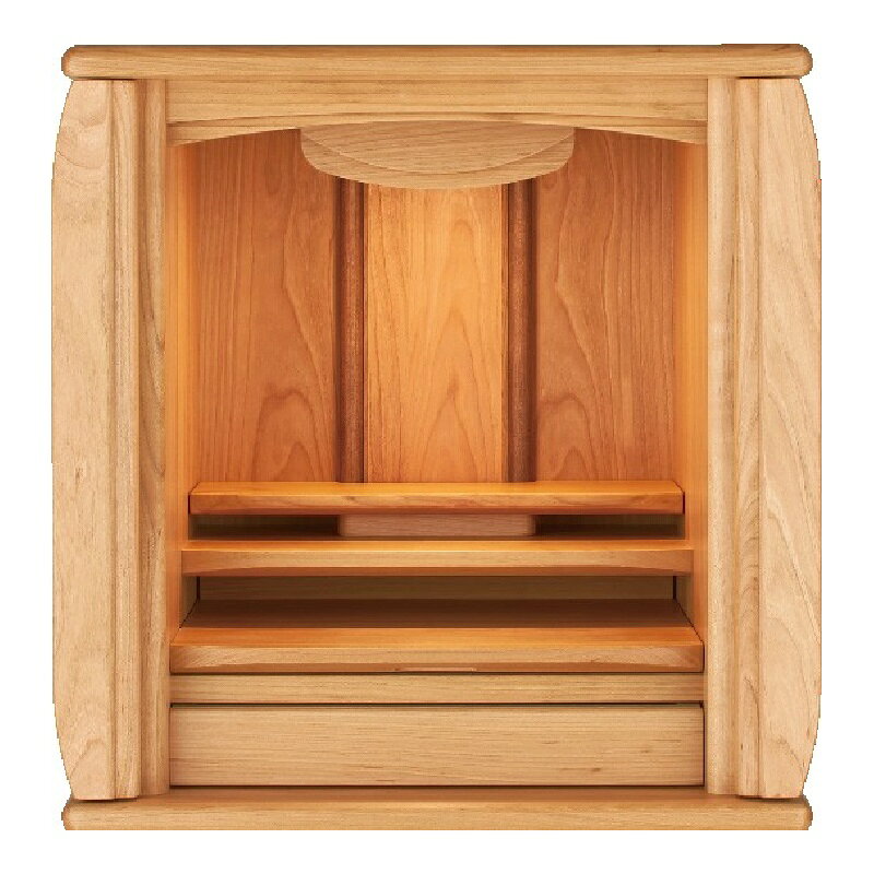 ミニ仏壇 「アルモン」山桜 16号 /家具調仏壇 モダン仏壇 小型 リビング 仏壇 モダン 送料無料