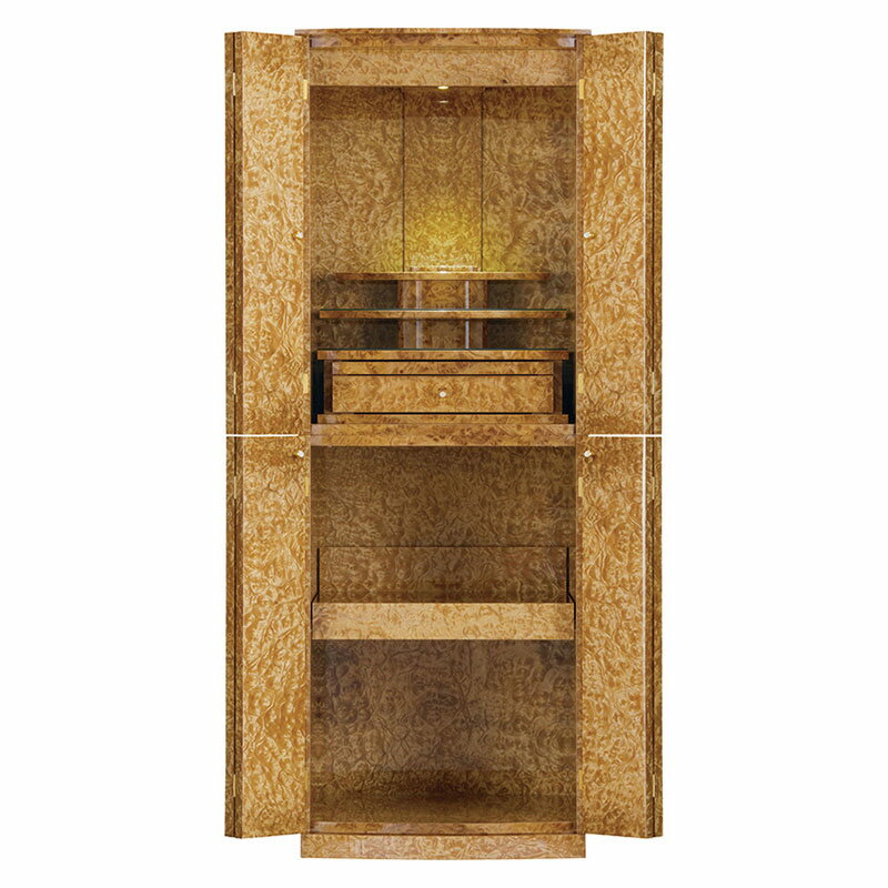 国産仏壇 モダン仏壇 「インフェア」 マーブルウッド 受注生産品 16×46号 (v13-065-1)/家具調仏壇 モダン仏壇 床置き 仏壇台付き リビング 仏...