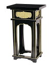 中央香台 【黒塗面金箔押】幅1尺5寸(45cm) (1710-0100)