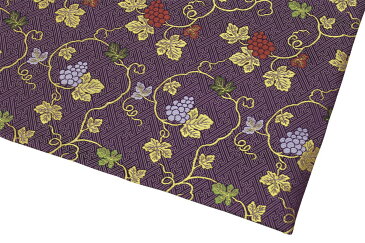 経机掛け(ぶどう柄) 25号防炎マット 【金欄】2尺5寸用(縦42cm×横66cm) 【ネコポス(メール便)対応】 経机敷 敷き物 テーブルウェア テーブルクロス キッチンマット 経机マット 和柄 和風マット 国産 葡萄 ブドウ 経机掛 仏具 敷物 机 仏壇マット