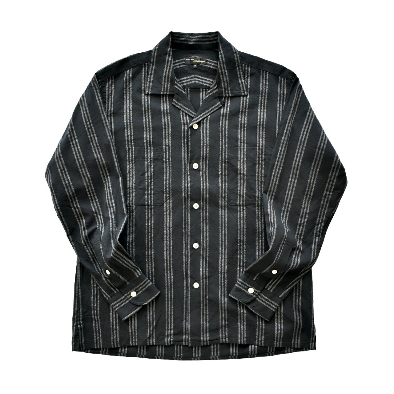 MOJITO ABSHINTHSHIRT Bar.2.0 メンズ 春夏秋冬 MoleStripe BLACK M-Lsize
