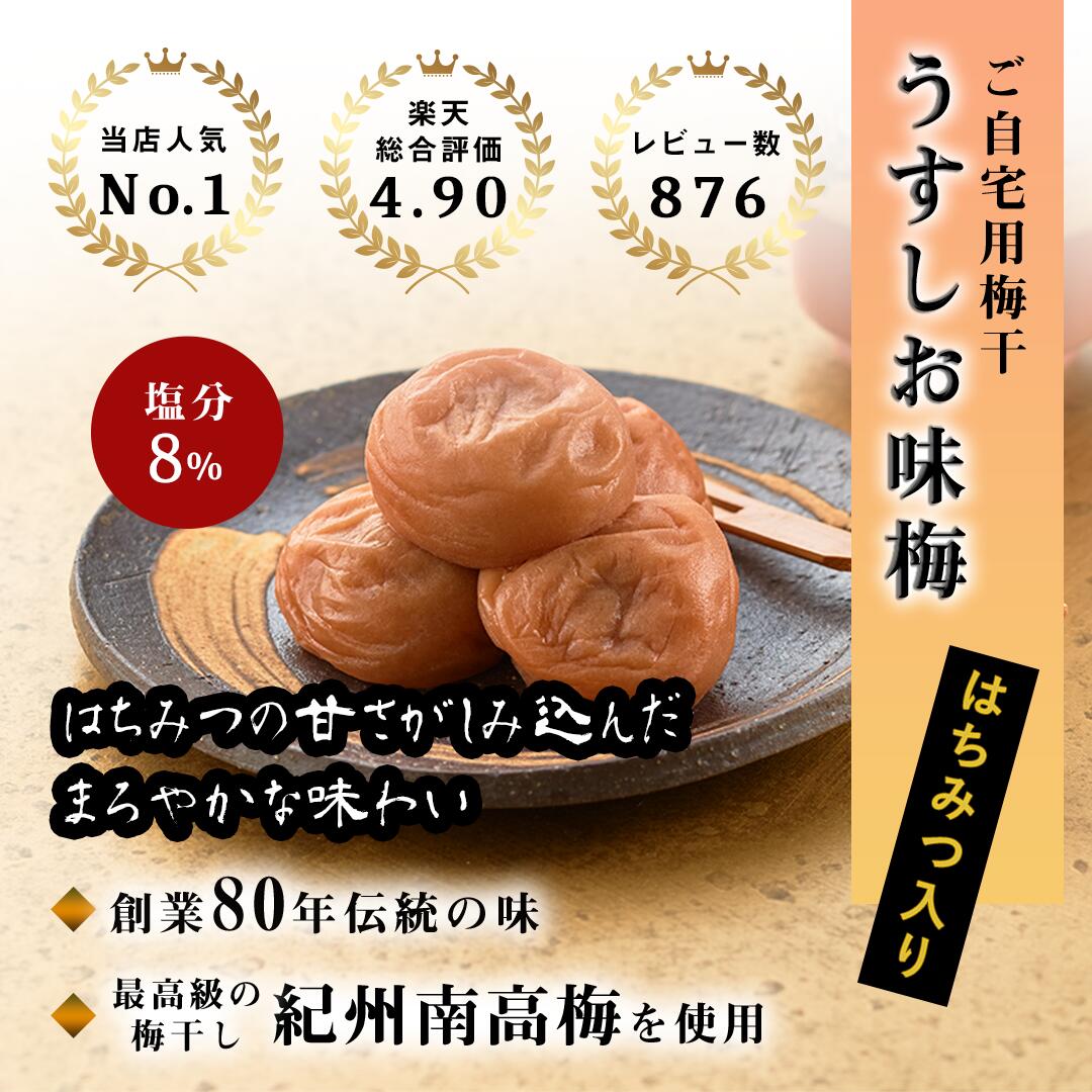 【送料無料】ご自宅用梅干 うす塩