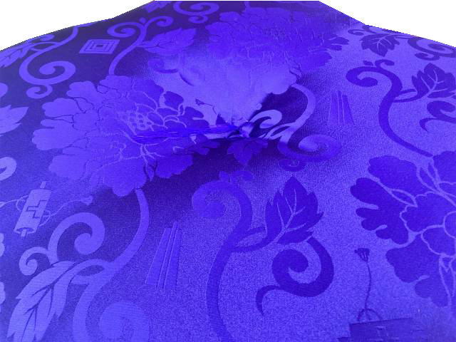 祝寿座布団 緞子判 63×68cm 祝寿唐草 ポリエステル100% 綿100% 日本製 赤 紫