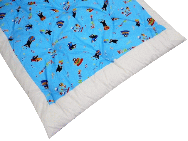 ベビー 掛け布団 110×135cm 日本製 メキシコ綿 綿100% くまモン ピンク イエロー ブルー 3