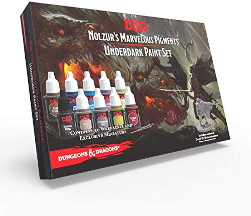 The Army Painter アーミーペインター D＆D アンダーダーク ペイントセット10色 限定ミニチュア付（1体） 正規品 日本語解説書付