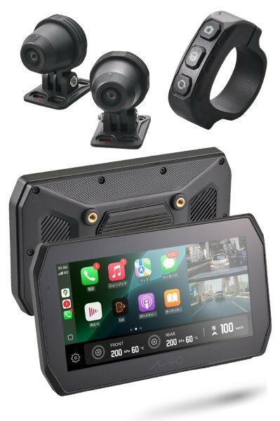 ★61612 デイトナ Daytona Mio(ミオ) MiVue MK50 ドライブレコーダー付きスマートモニター 前後カメラ ディスプレイ SONY 防水防塵 駐車監視機能付き 5.5インチ