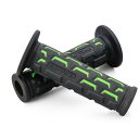 ☆ 25178 デイトナ GRIPPY GRIP グリッピーグリップ GG-D-GROUND エンド貫通 ハンドル径φ22.2用 122mm ブラック×グリーン
