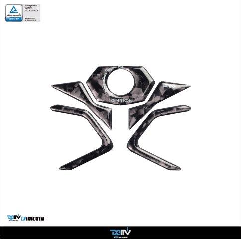 送料込 DIMOTIV di-scn-g-su-01 スノーフレーク柄プロテクトパッド(ハンドルステム用) GSX1300R '21-'23