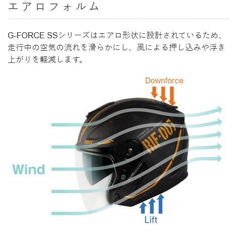 ★WINSウインズ G-FORCE SS JET STEALTH Type-C インナーバイザー付き ジェットヘルメット イビサホワイト Mサイズ