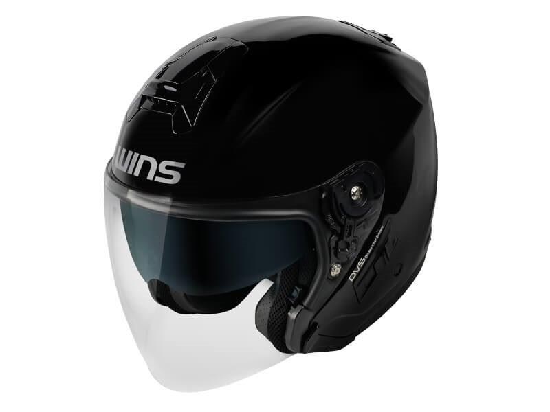 ★WINSウインズ G-FORCE SS JET Type-C インナーバイザー付き ジェットヘルメット メタリックブラック Lサイズ