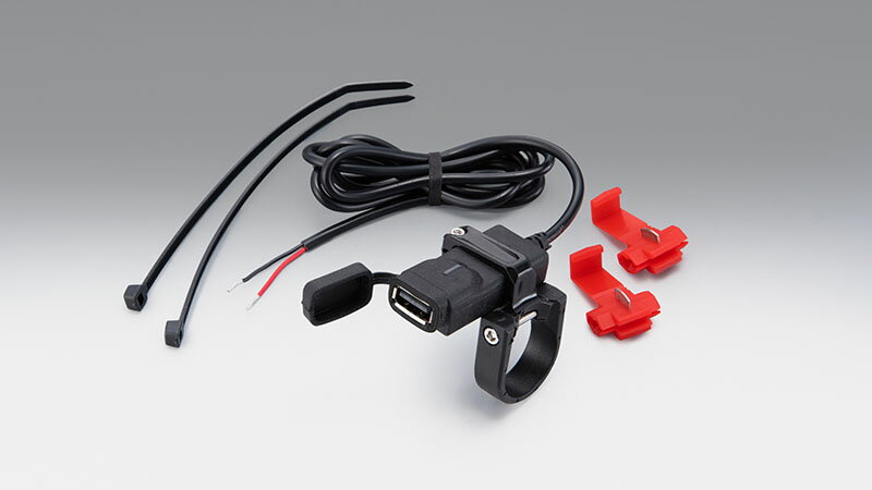 ☆KIJIMA キジマ 304-6303 USBポート シングル USB-A 5V2.8A クランプ式 QC3.0