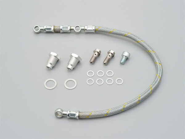 ☆ 93266 デイトナ Daytona KEDO ツインオイルライン（レース/メッシュホース）SR400/400FI/500