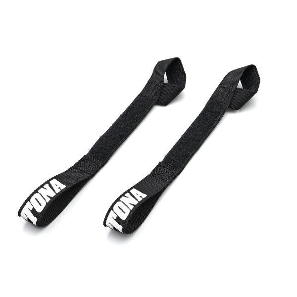 ☆ 42153 デイトナ Daytona キャリアレールベルト ラッシングベルト 補助ベルト 長さ200mm 幅20mm 2本入り ブラック