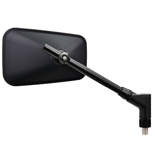 60479 デイトナ Daytona ハイビジミラー ターナータイプ オーバル 10mm正ネジ 耐振 広角 新保安基準適合 ロー ブラック 左右共通 片側1本