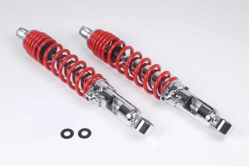 ☆ 武川 TAKEGAWA 06-04-0147 ローダウンリアショックアブソーバー(10mmダウン/レッド/2本入)ダックス125(JB04/JB06)