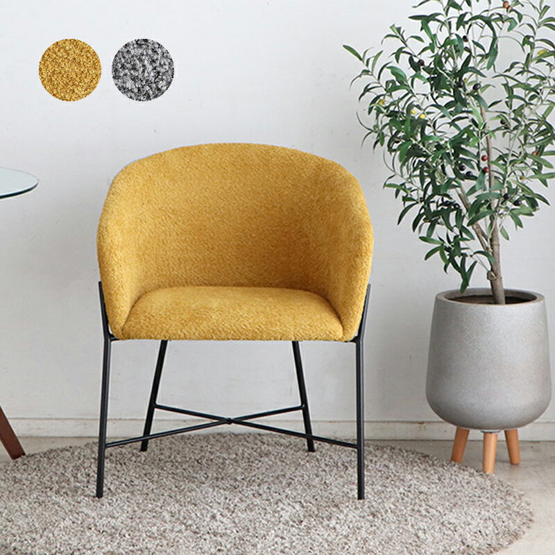 商品詳細 まるでソファーのような座り心地のふわふわチェア ふわふわもこもこが可愛いブークレー生地採用 座面はクッション性があり座り心地も抜群 カラー2色展開 サイズ 幅61×奥行54×高さ74.5cm（座面高さ43cm） 素材 張地：ポリエ...