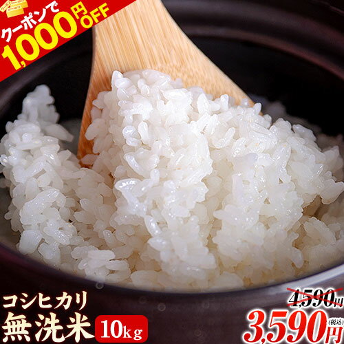 【クーポンで1000円OFF】 こしひかり 無洗米 10kg (5kg×2袋) 送料...